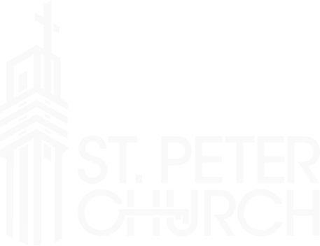 St. Peter Church Logo - White