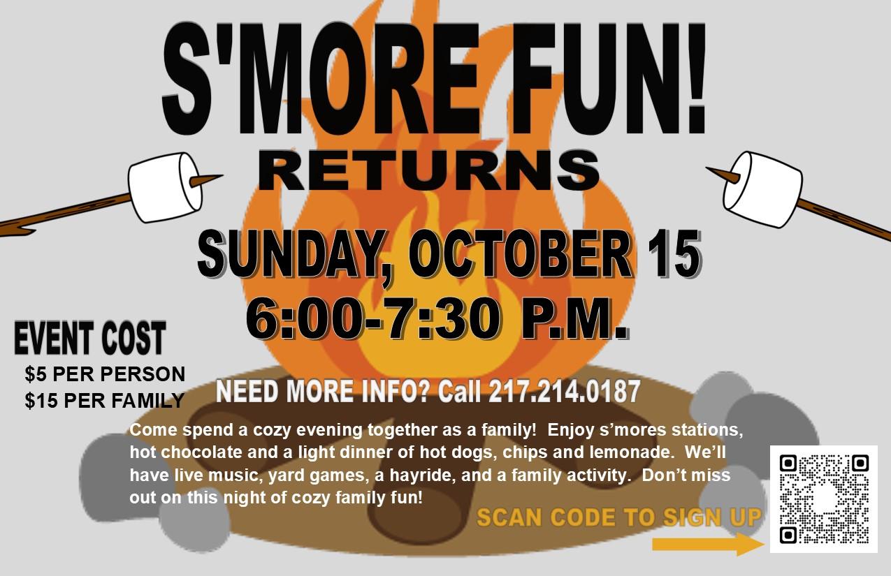 St Peter Smore Fun Returns Oct 15 bulletin 2023 RVSD