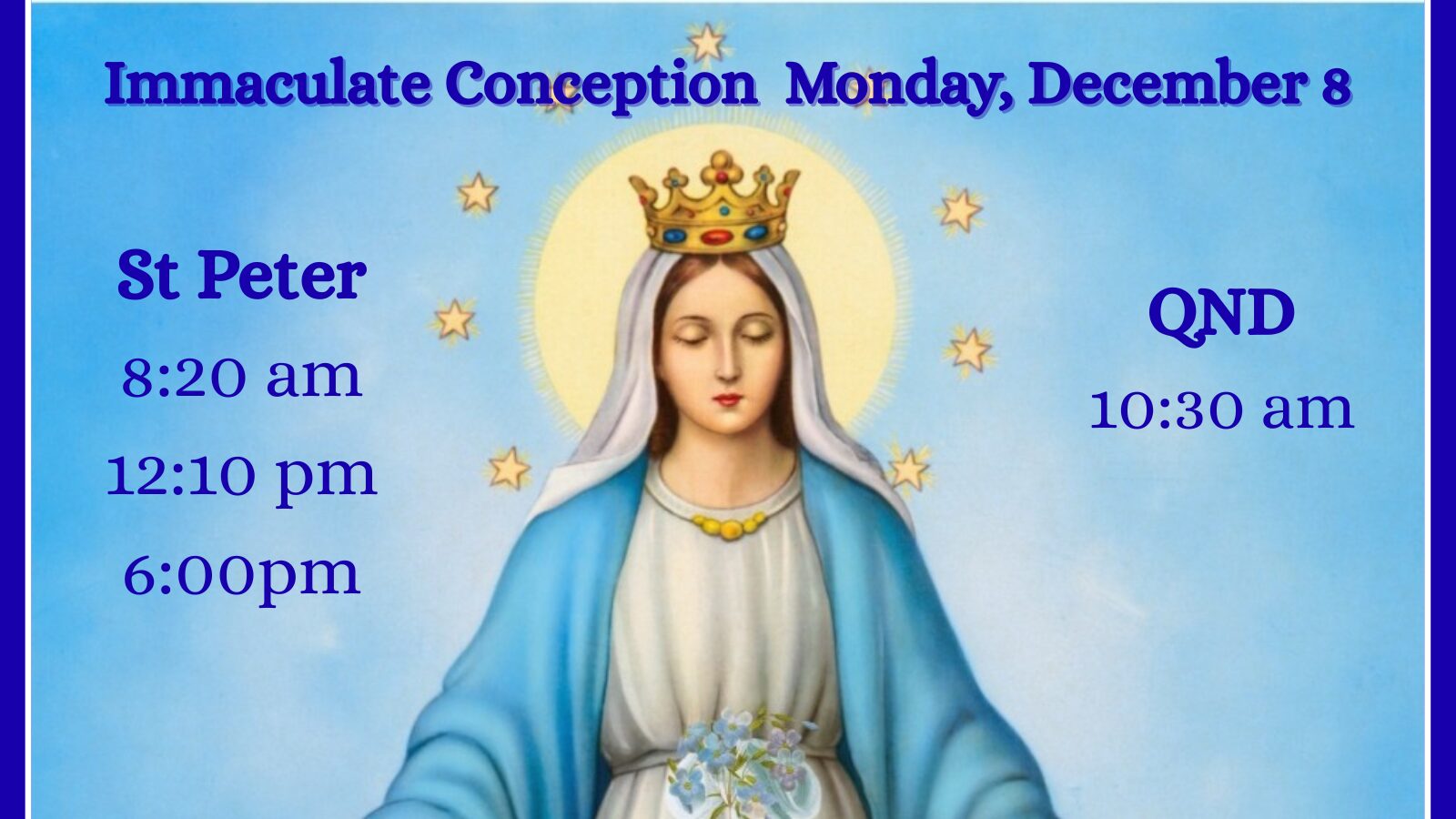 immaculate conception 2025